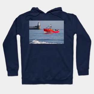 Colourful inshore fishing coble Hoodie